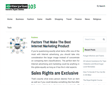 Tablet Screenshot of enterprise103.com